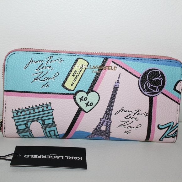 Karl Lagerfeld Bags Nwt Karl Lagerfeld Maybelle Large Zip Around